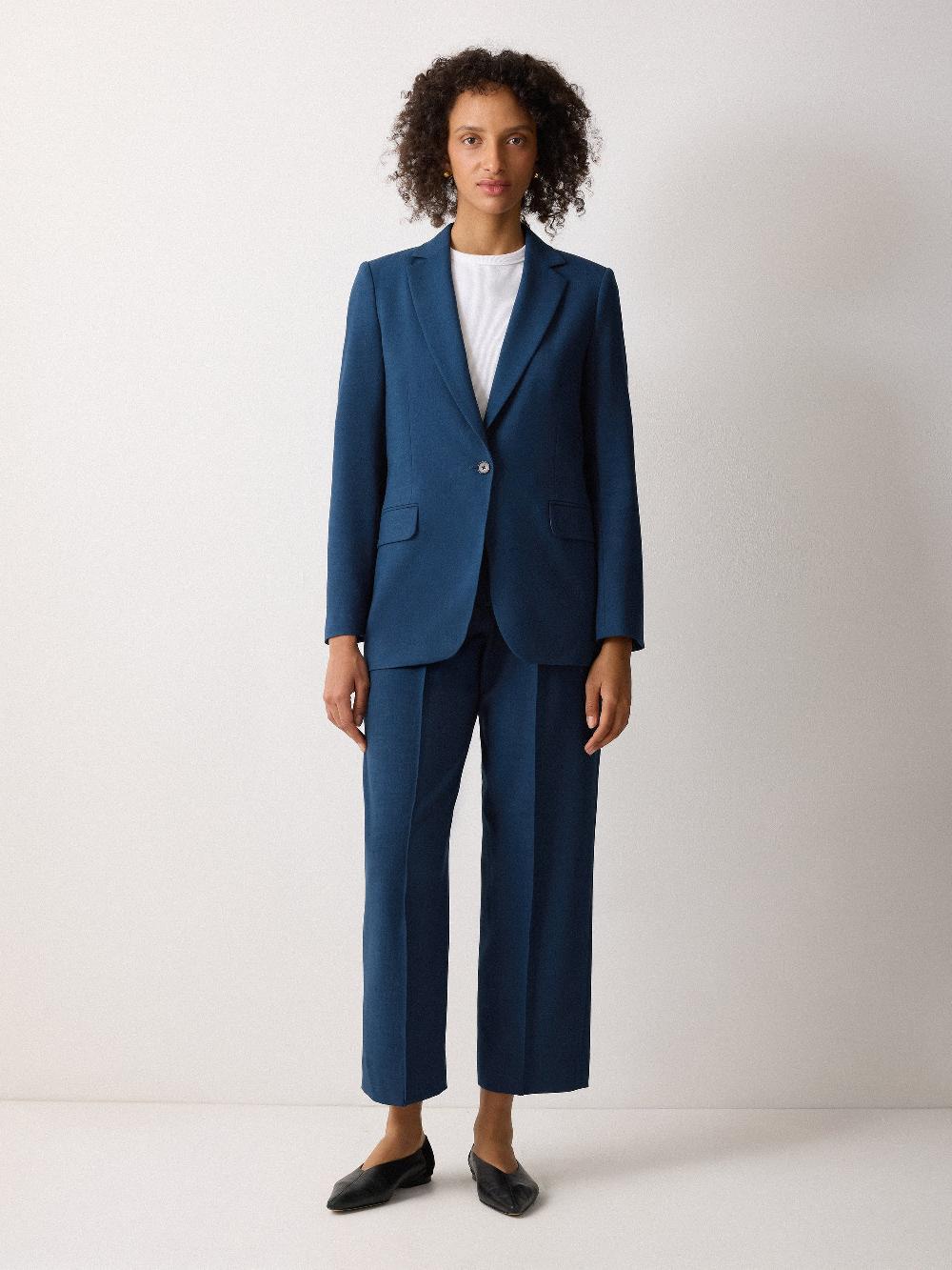Jigsaw Knox Crosshatch Blazer Blue