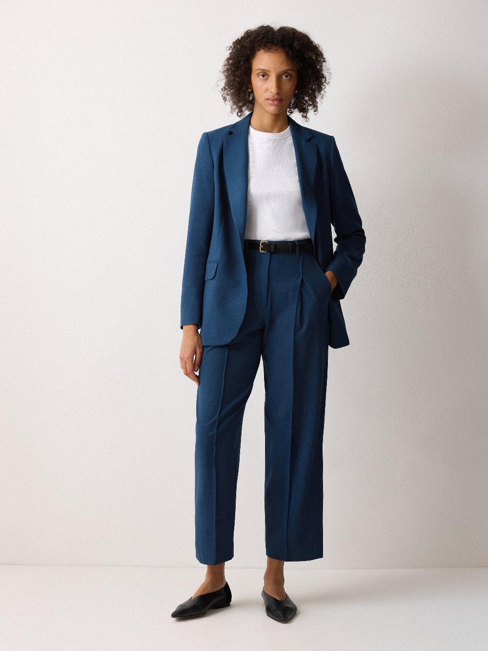 jigsaw Knox Crosshatch Blazer Blue