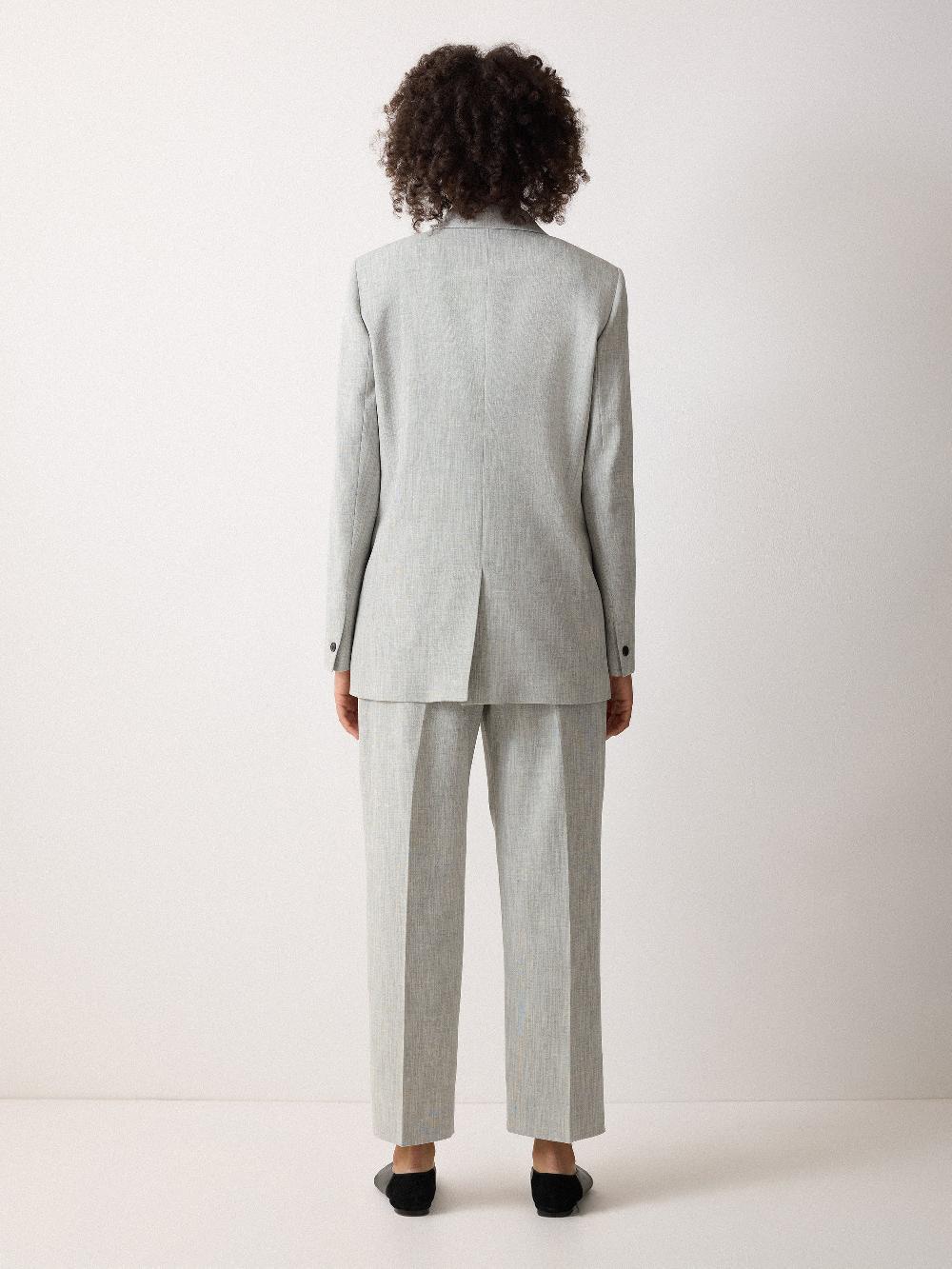 Jigsaw Knox Crosshatch Blazer Grey