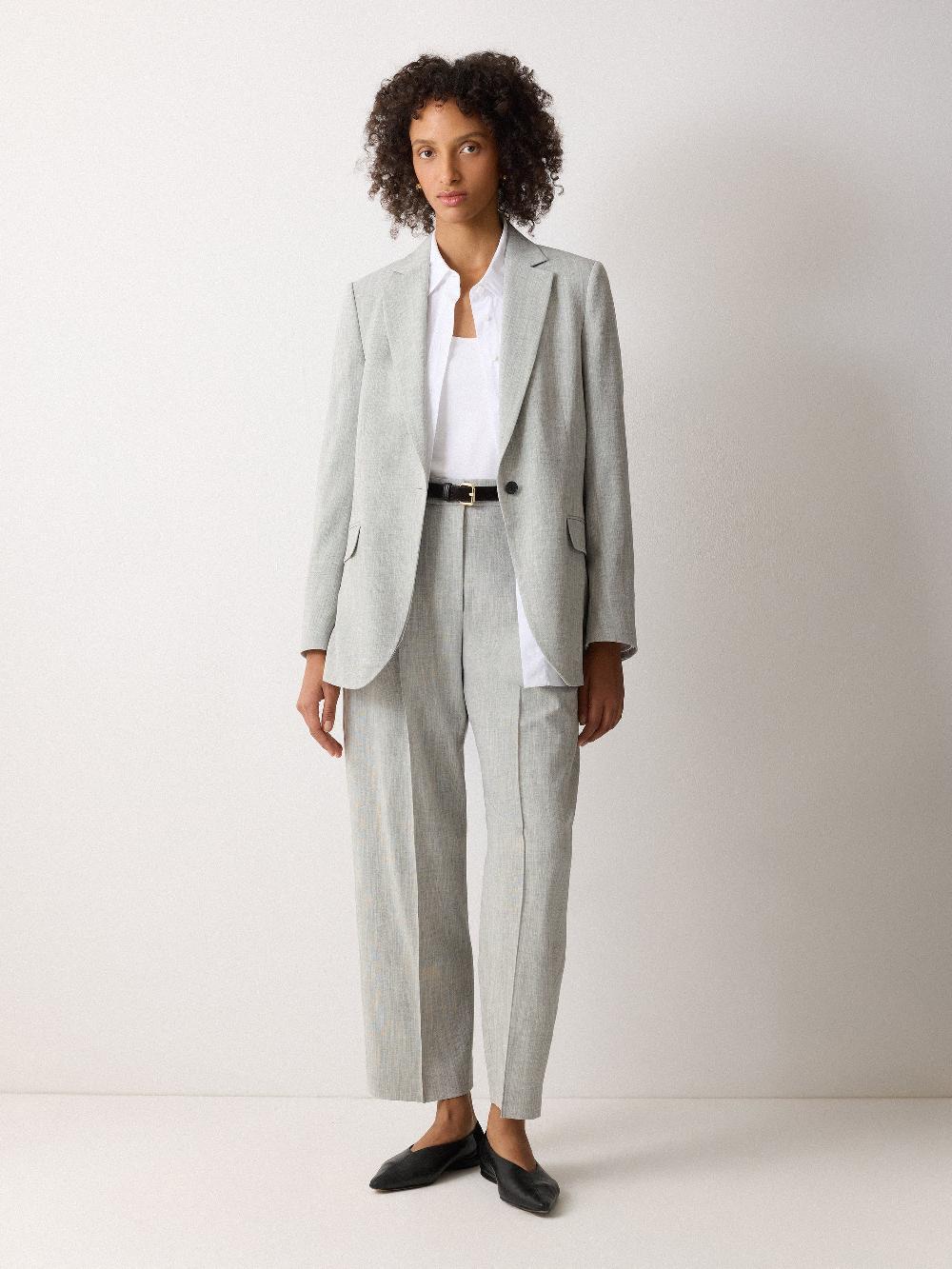 jigsaw Knox Crosshatch Blazer Grey