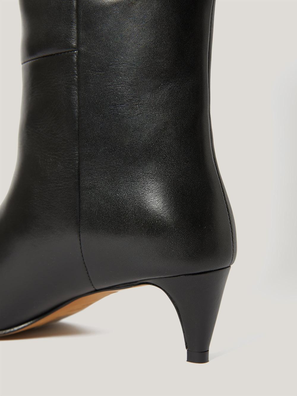 Jigsaw Leather Bobbi Knee High Boot Black