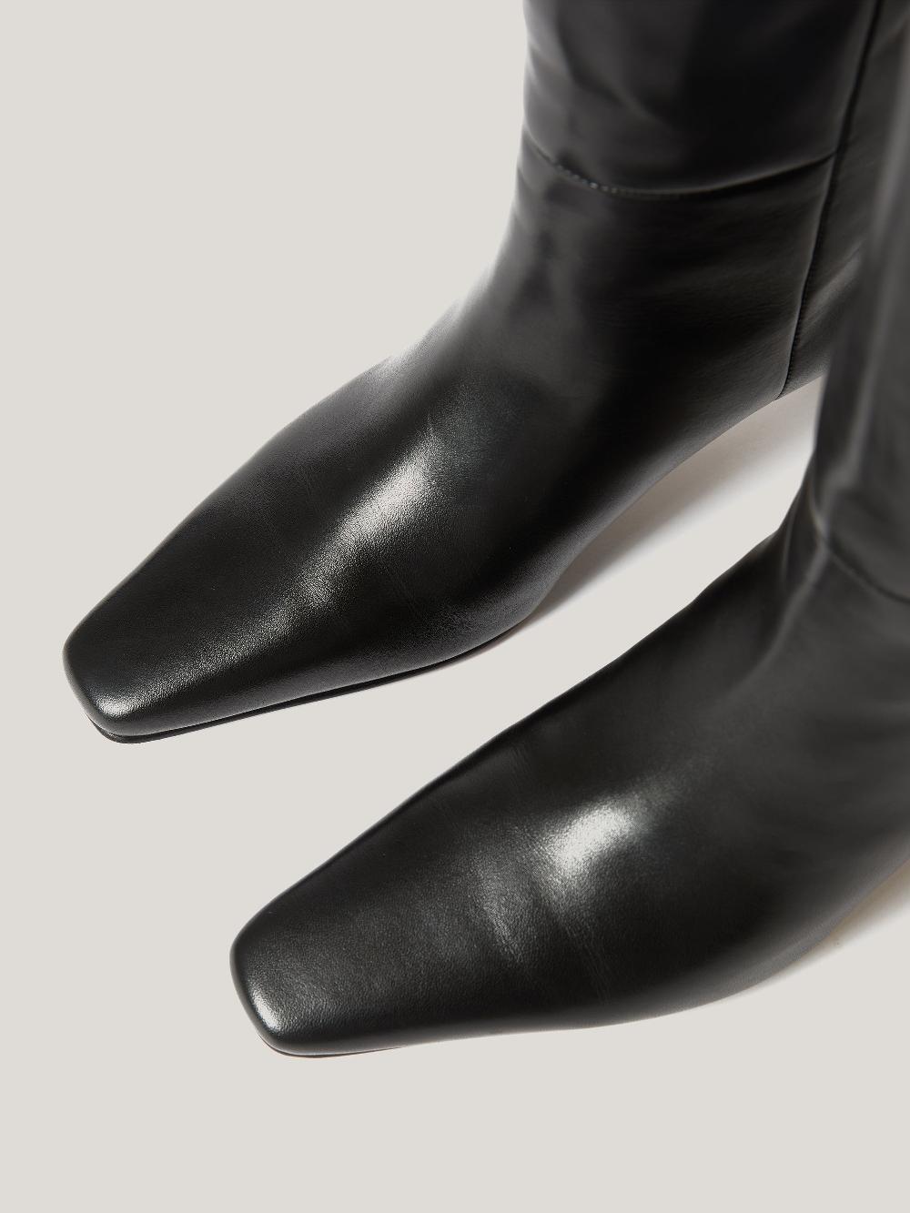 Jigsaw Leather Bobbi Knee High Boot Black