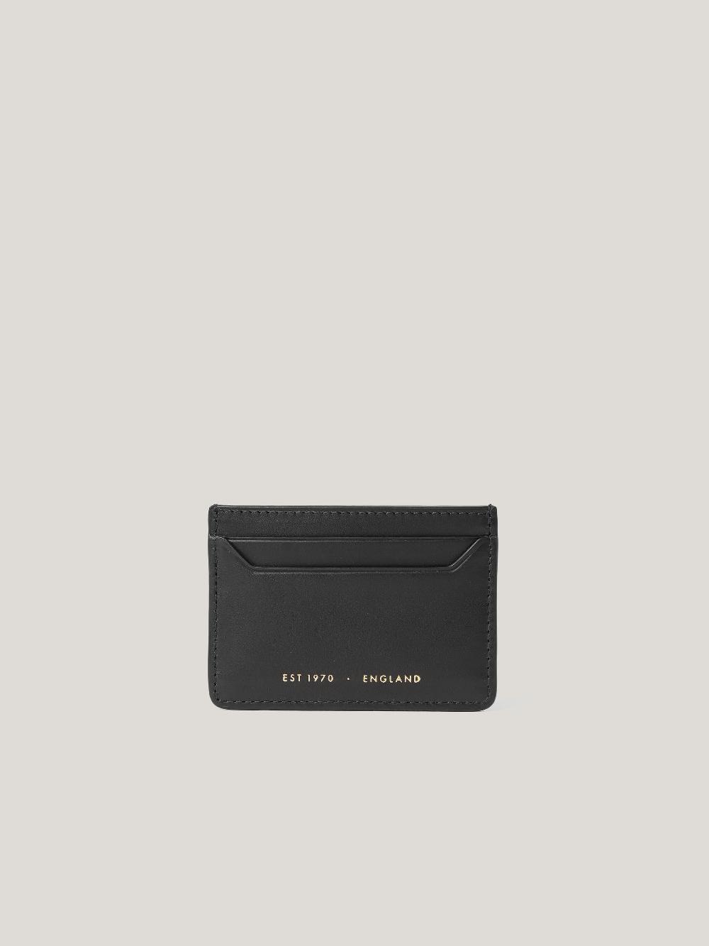 Jigsaw Leather Card Holder Black