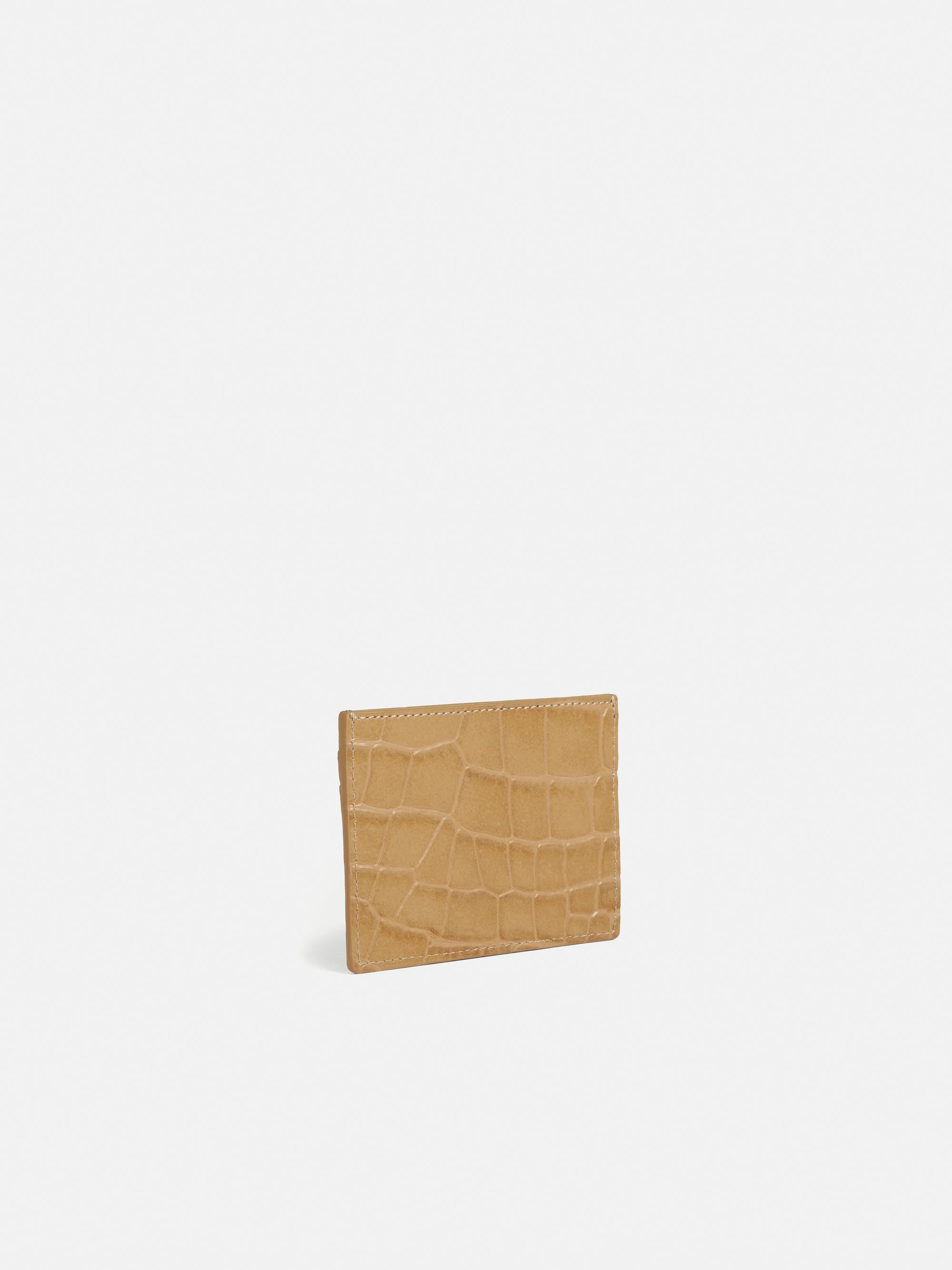 Jigsaw Leather Card Holder Camel