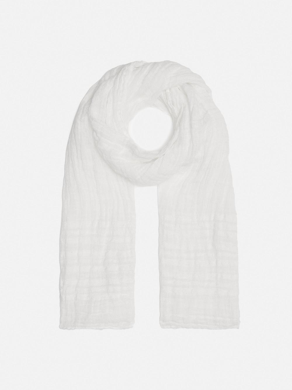jigsaw Linen Woven Scarf White