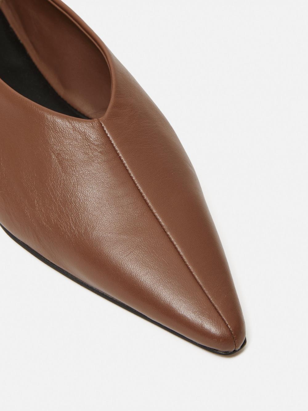 Jigsaw Linnie Flat Pointed Ballerina Tan