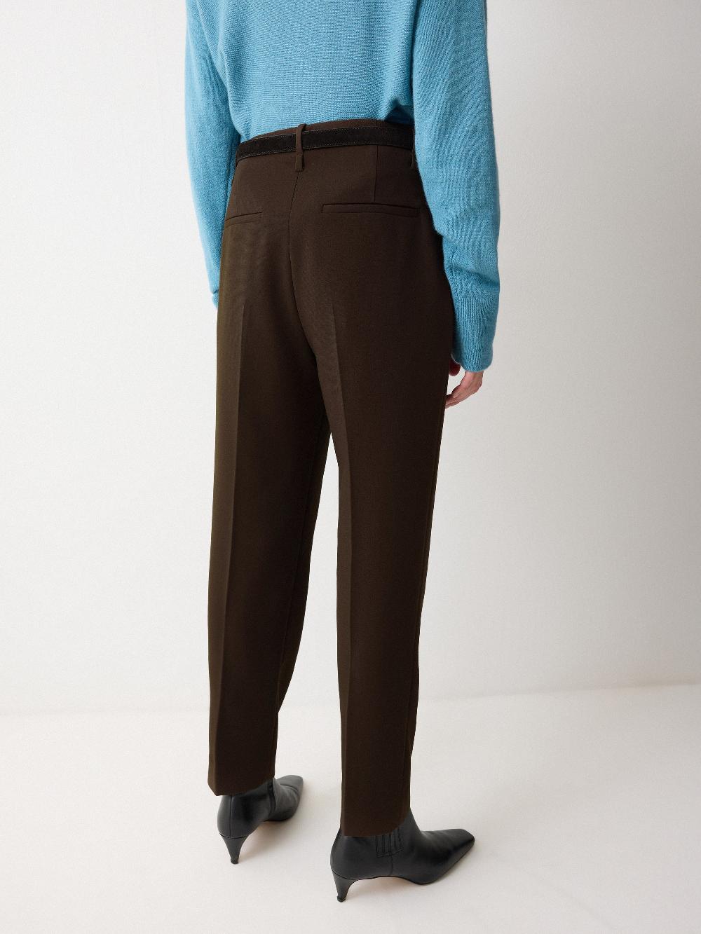 Jigsaw Lisson Crepe Trouser Brown