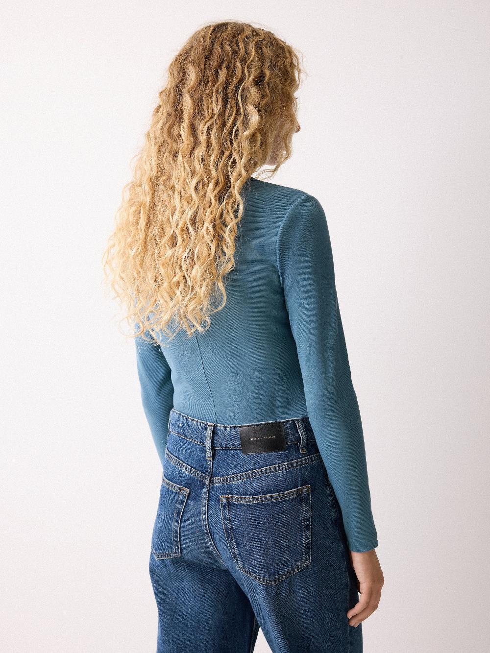 Jigsaw Long Sleeve Fine Cotton Baby Tee Blue