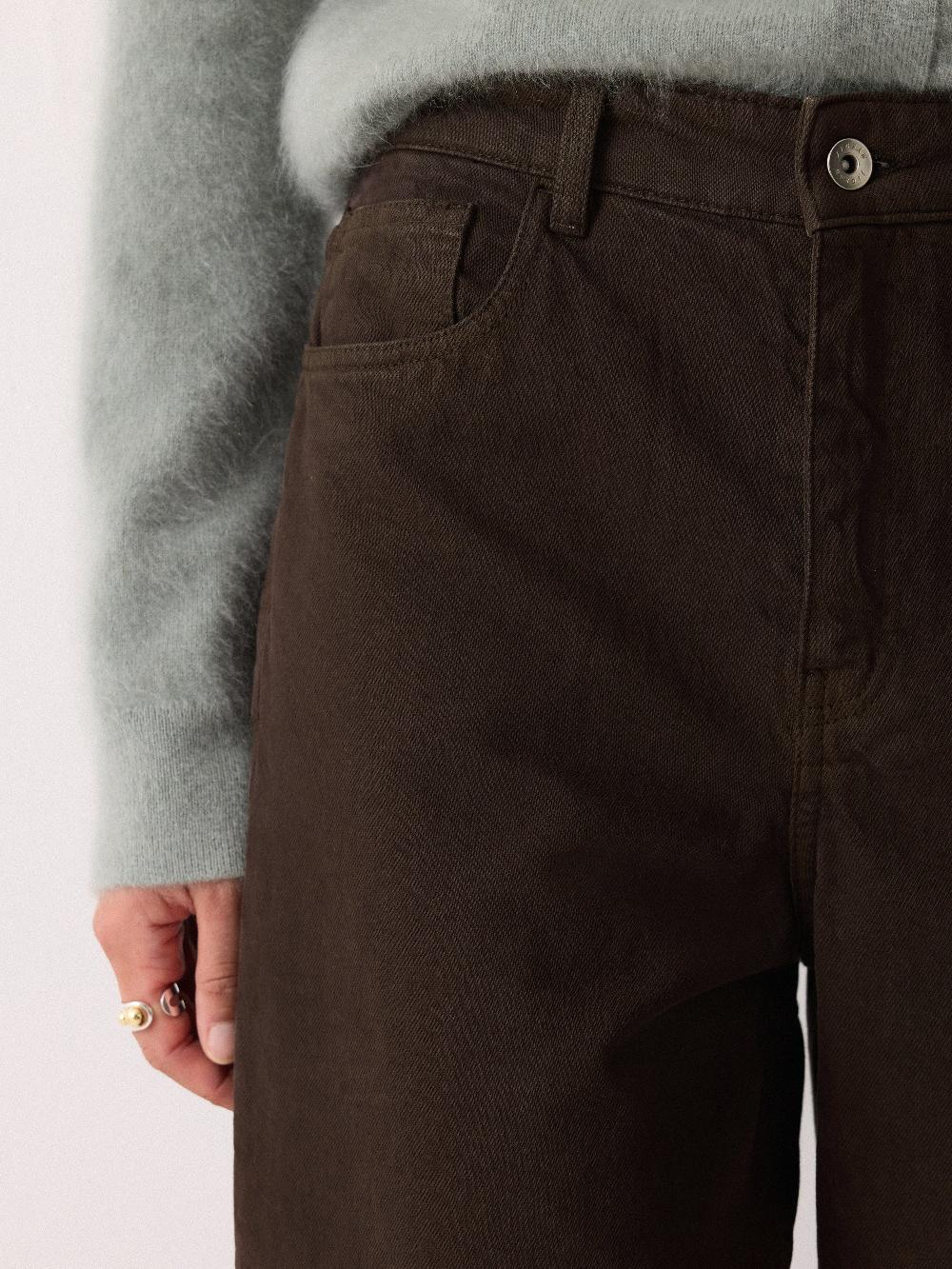 Jigsaw Lucia High Waisted Jean Washed Brown