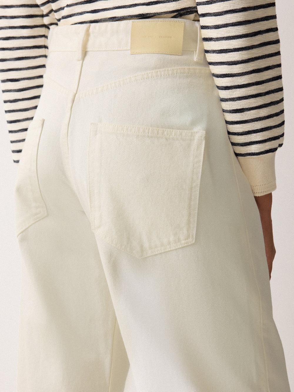 Jigsaw Lucia High Waisted Jean White