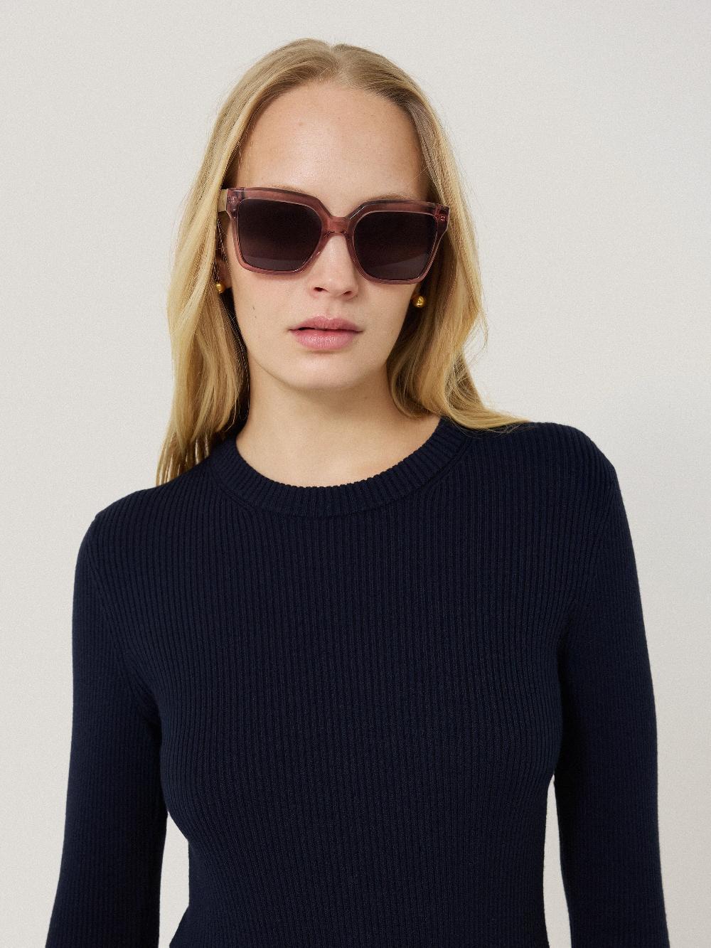 Jigsaw Maldon D-frame Sunglasses Pink