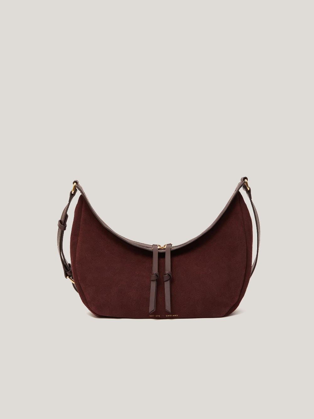 jigsaw Melbury Soft Suede Bag Port