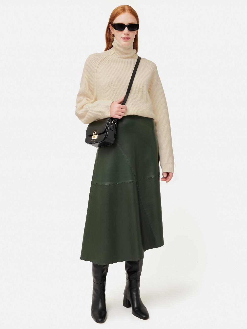 Jigsaw Merino Fishermans Rib Jumper Cream