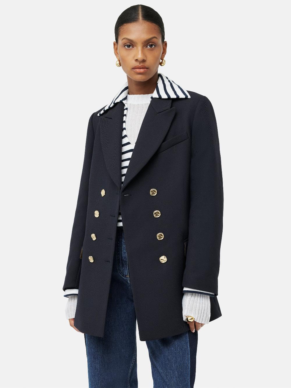 jigsaw Military Jacket Navy