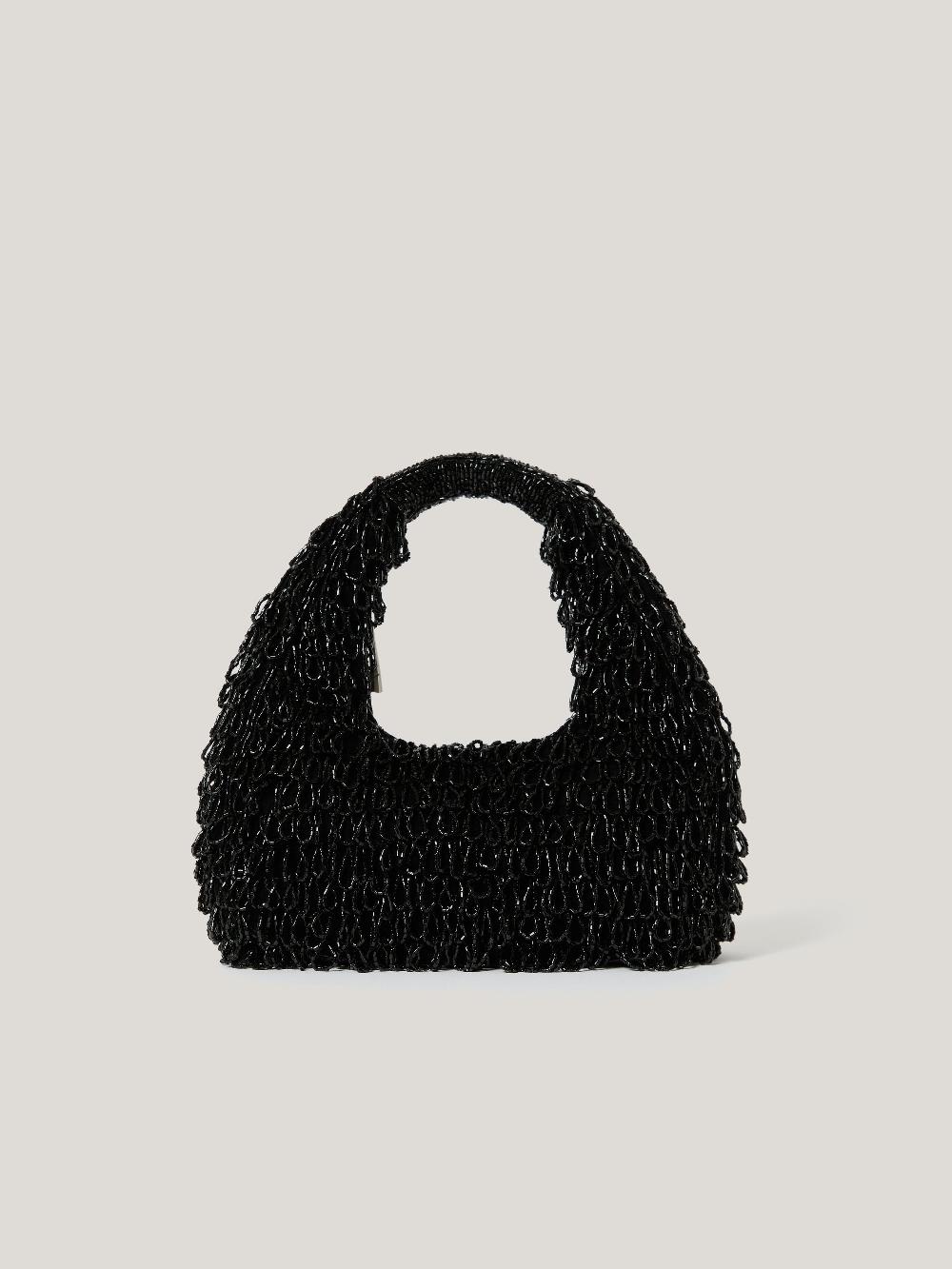 jigsaw Mini Tay Beaded Bag Black