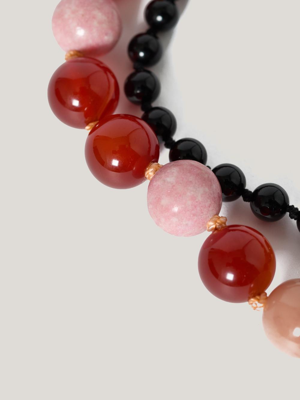 Jigsaw Mixed Bead Necklaces Multi