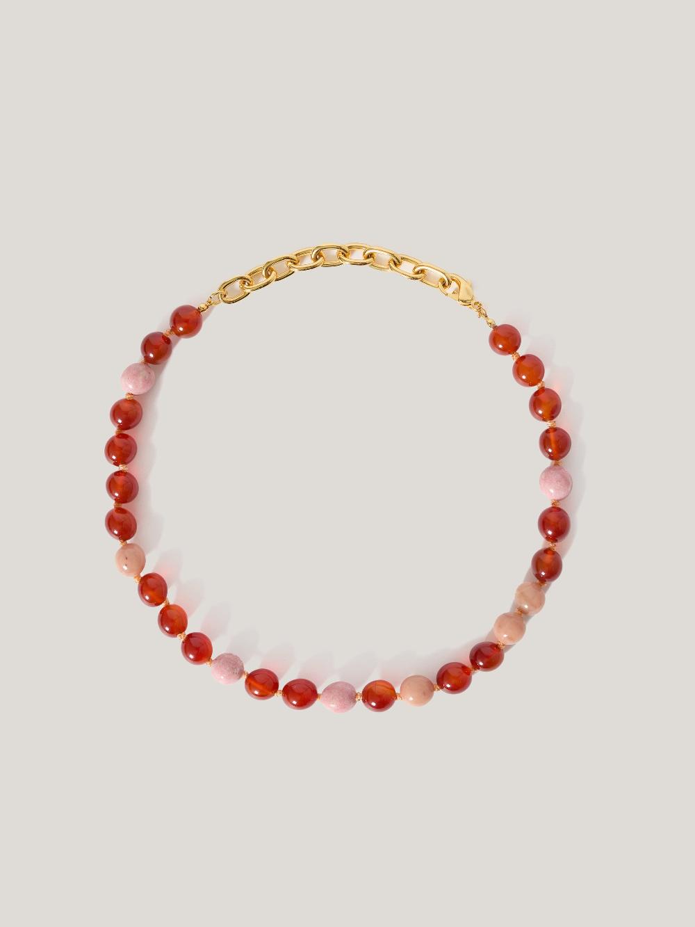 Jigsaw Mixed Bead Necklaces Multi