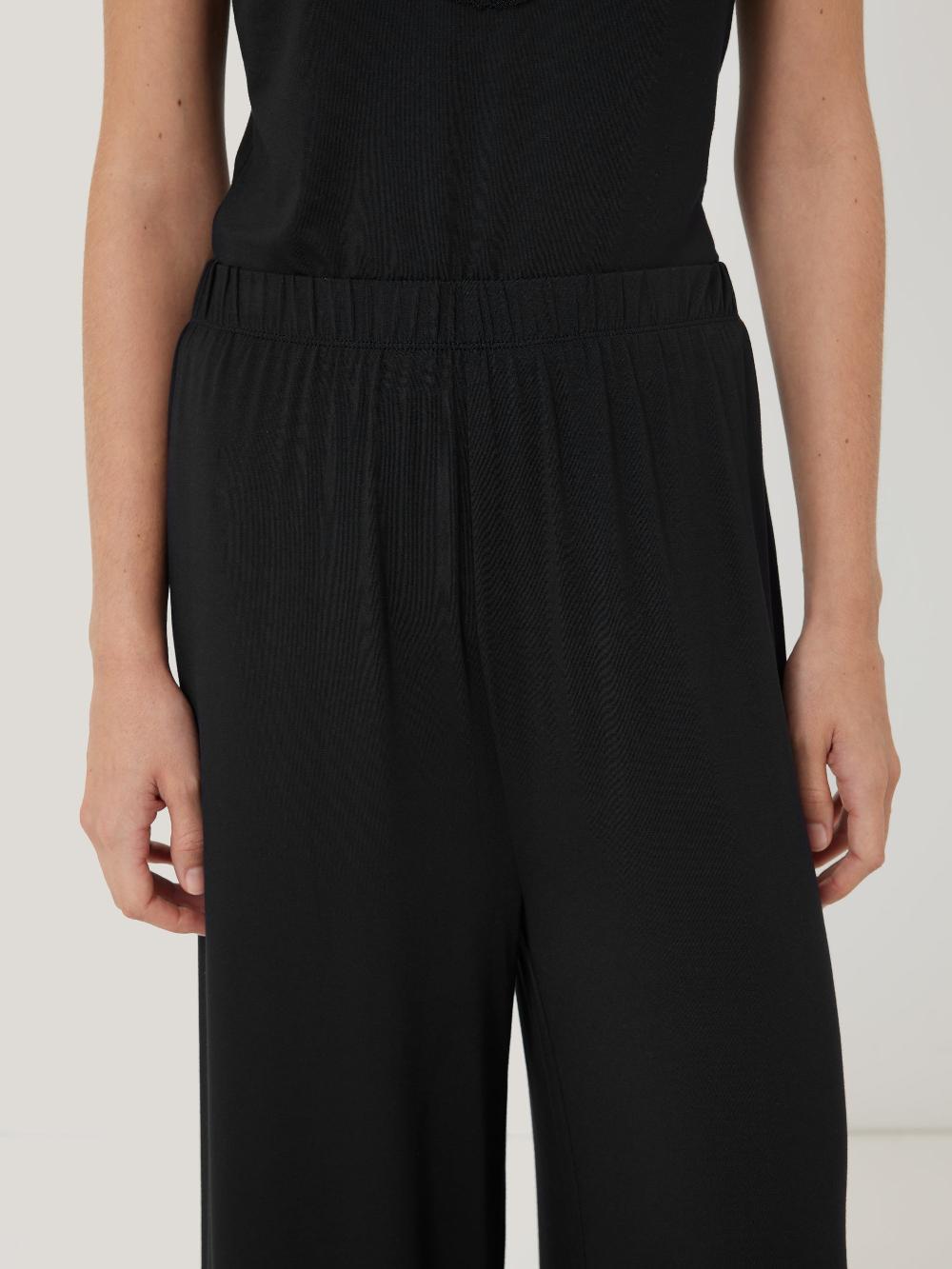 Jigsaw Modal Lace Pyjama Trouser Black