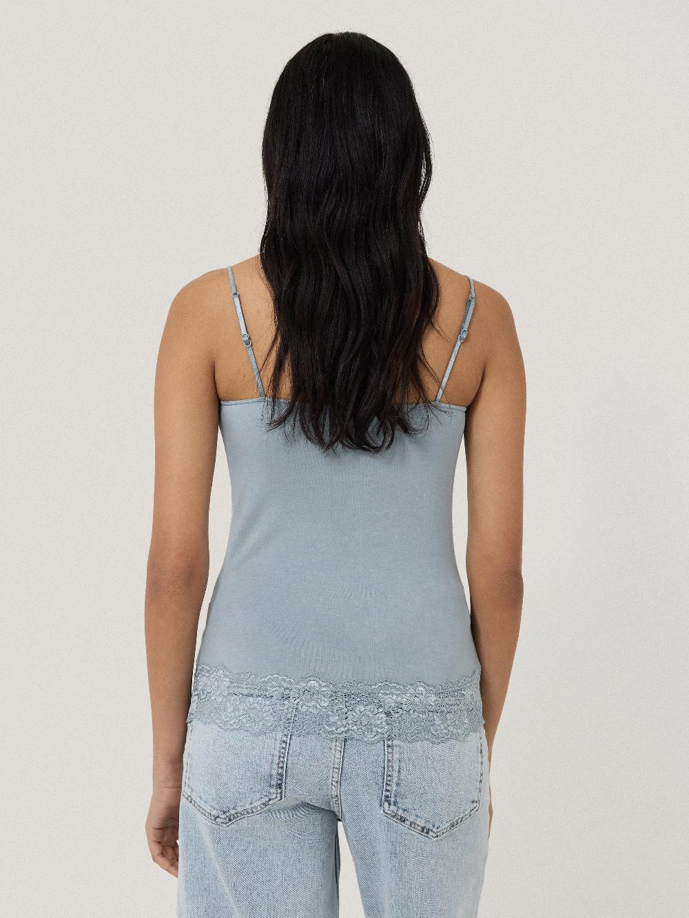 Jigsaw Modal Lace Vest Summer Rain