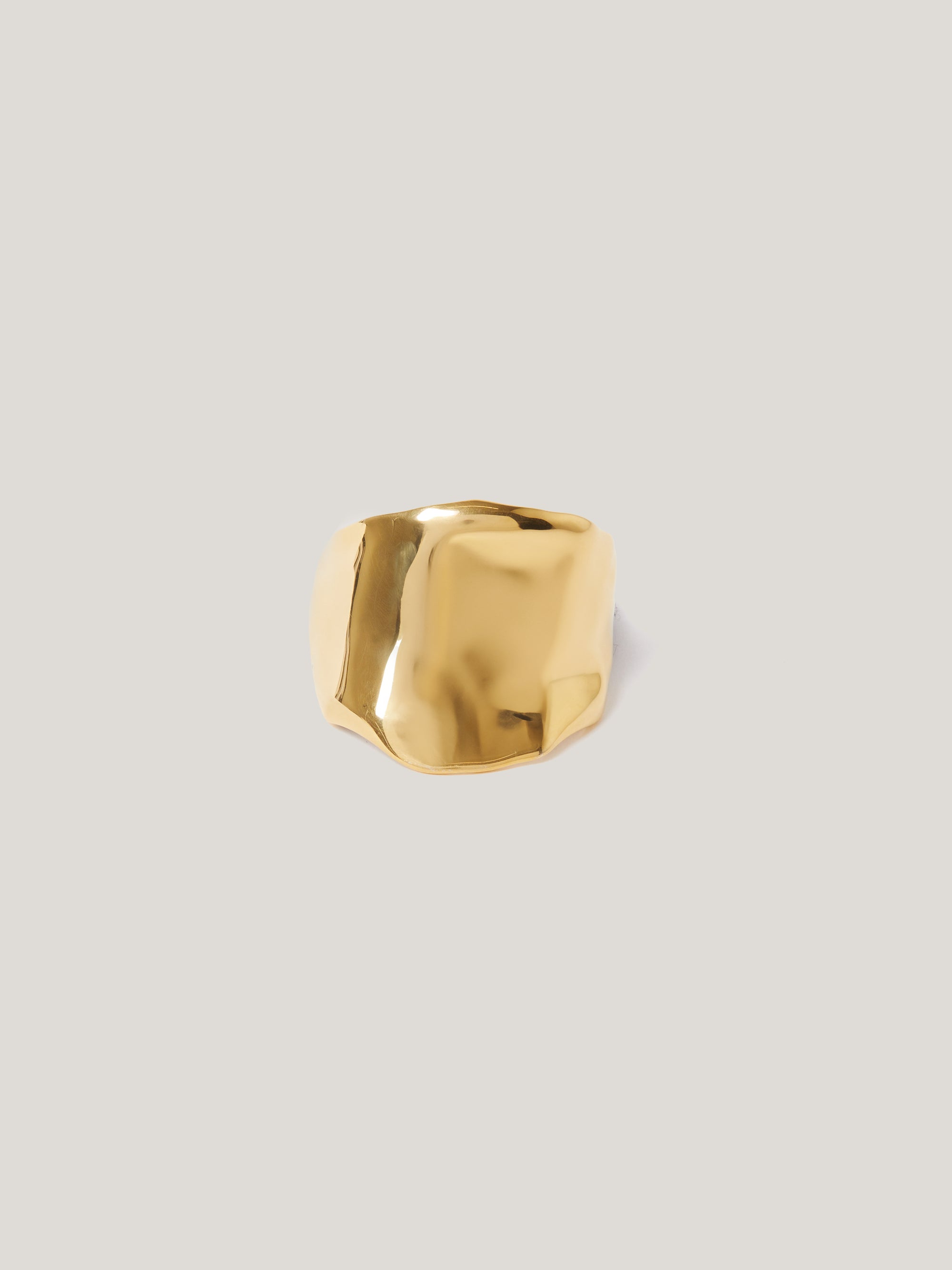 Jigsaw Molten Metal Hair Tie Gold