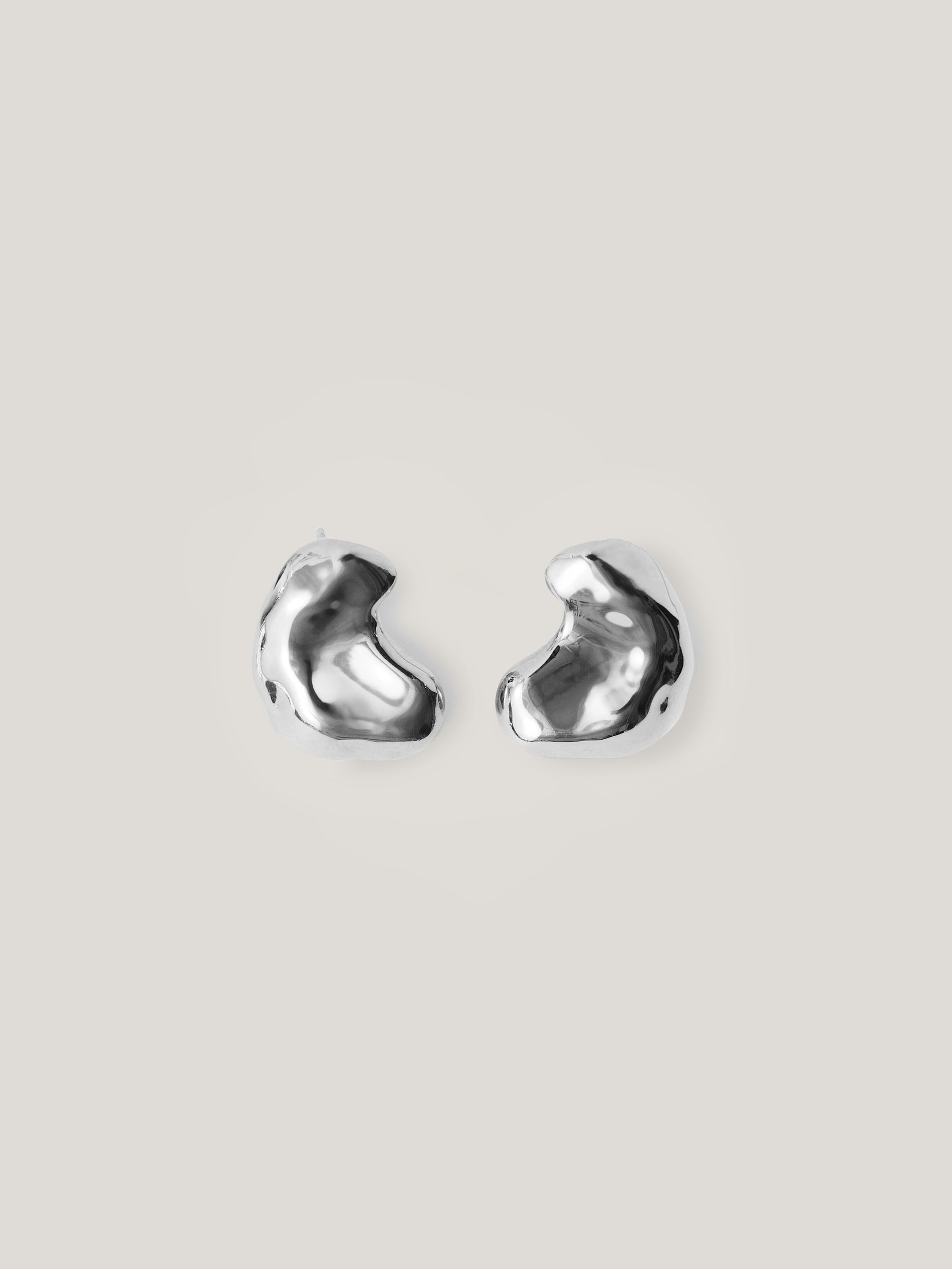 jigsaw Molten Stud Earring SILVER