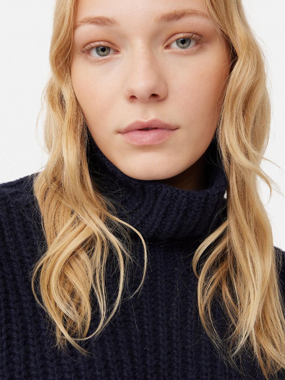 Jigsaw Orkney Oversize Rib Jumper Navy