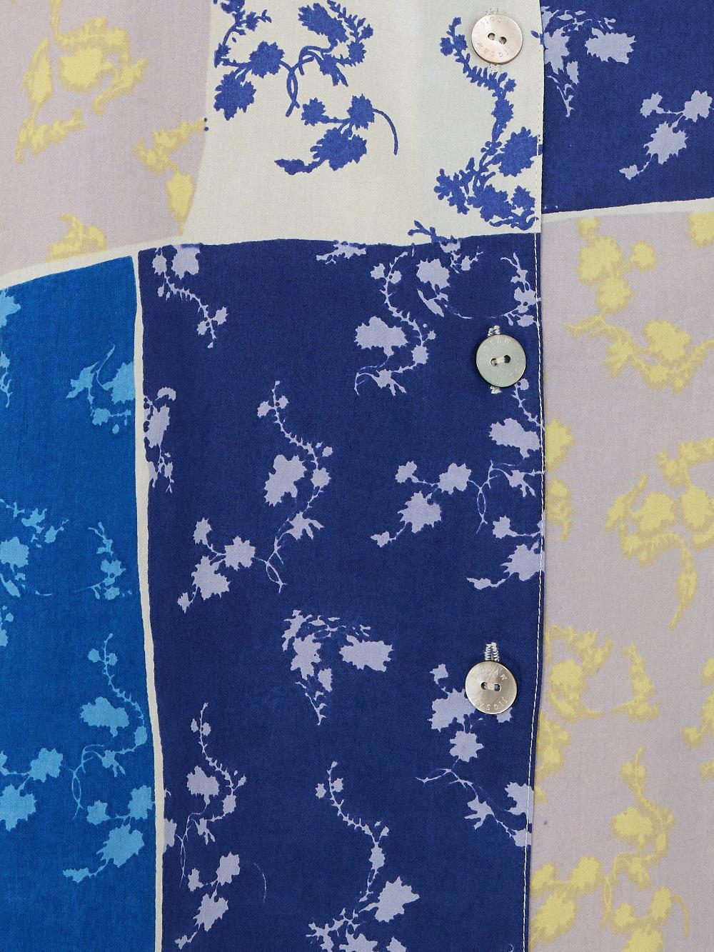 Jigsaw Patchwork Short Sleeve Pyjama BLUE