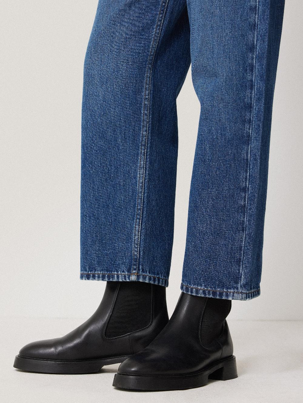 Jigsaw Pembridge Leather Chelsea Boot Black