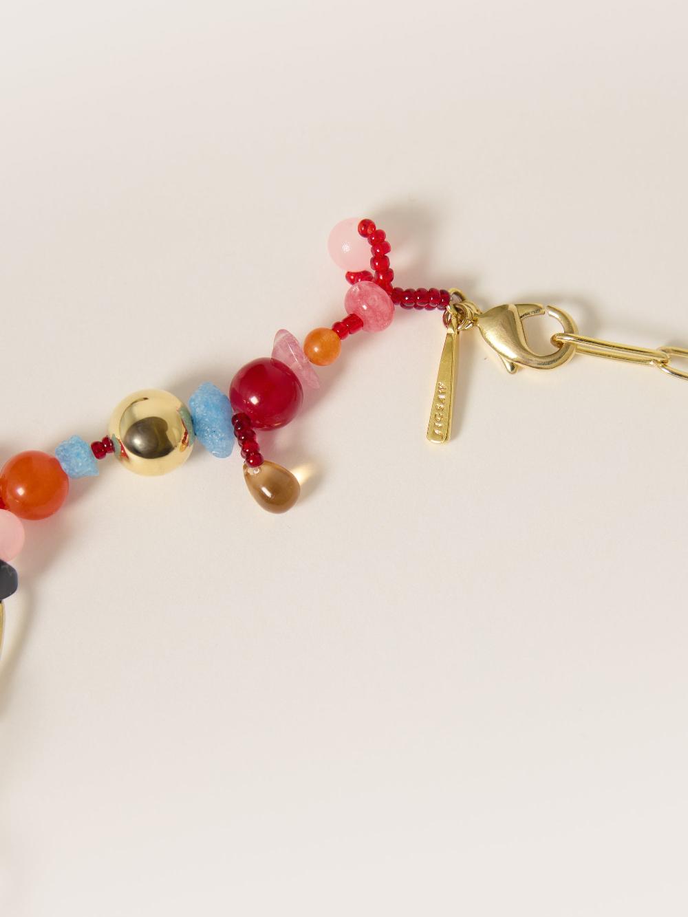 Jigsaw Playful Ditsy Bead Necklace Multi