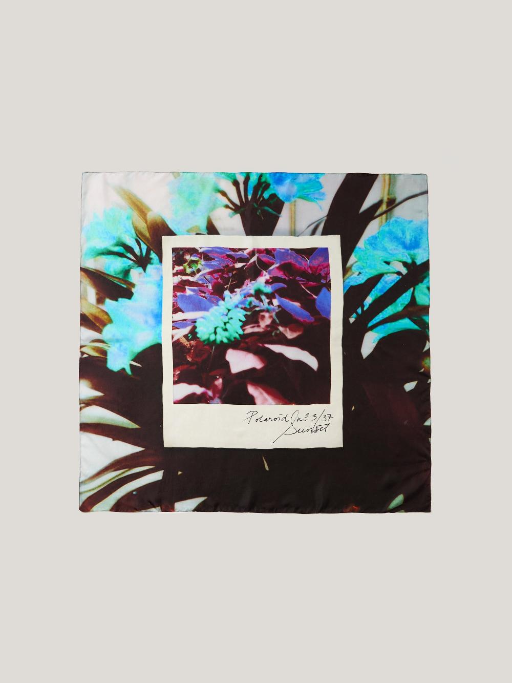 jigsaw Polaroid Silk Twill Scarf Multi