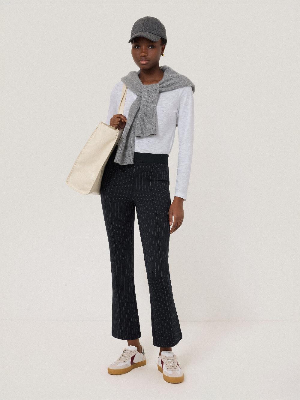 Jigsaw Ponte Kickflare Trouser Navy