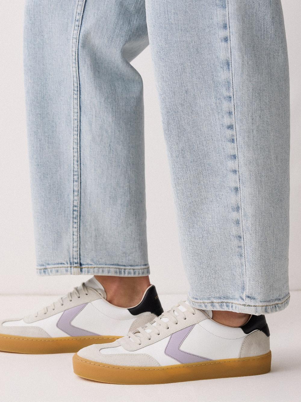 Jigsaw Portland Vintage Classic Trainer White