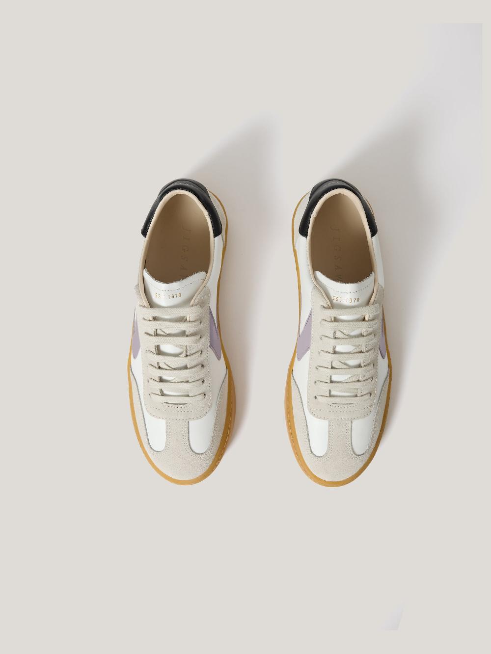 Jigsaw Portland Vintage Classic Trainer White