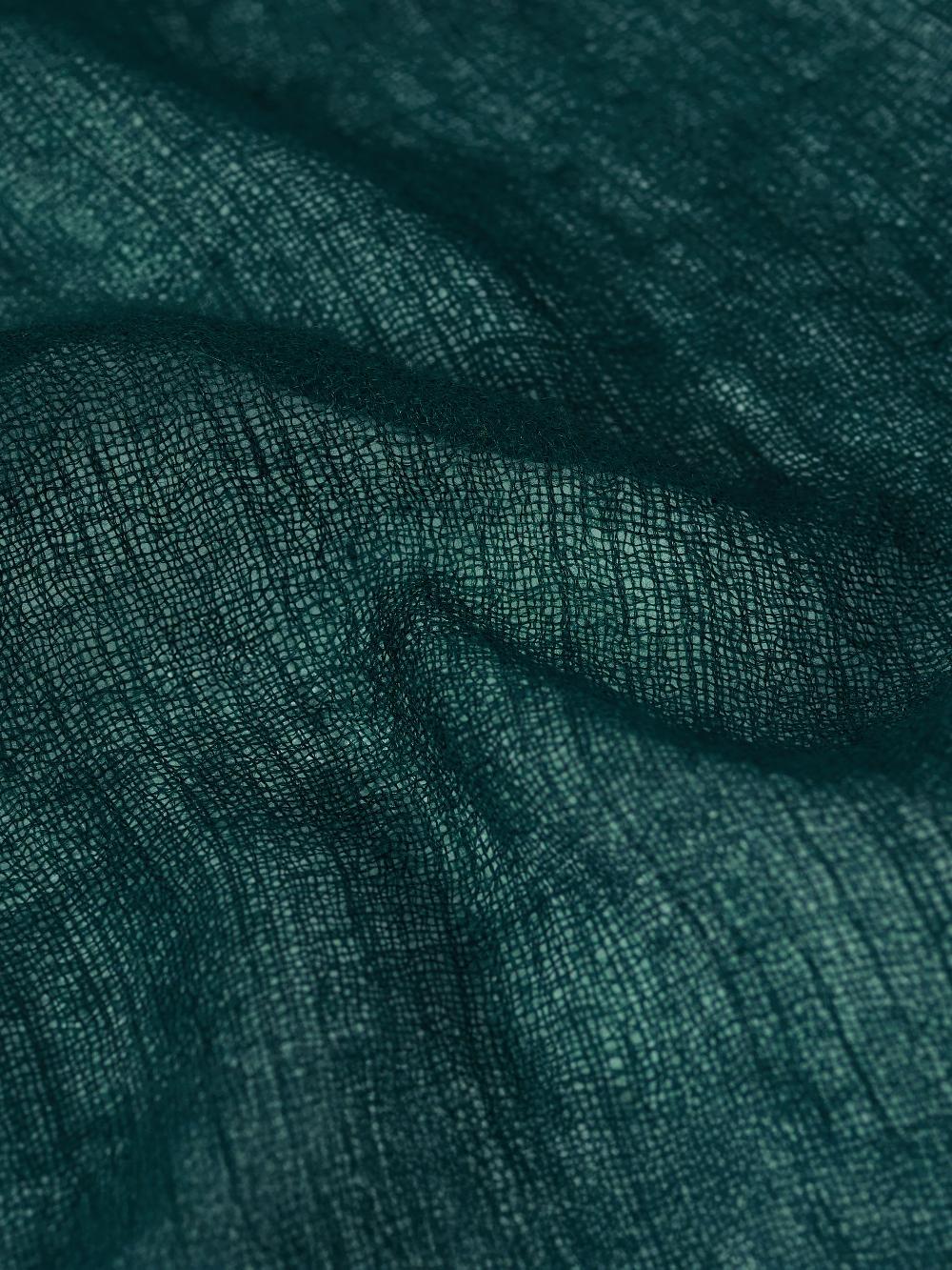 Jigsaw Pure Cashmere Gauze Scarf Green