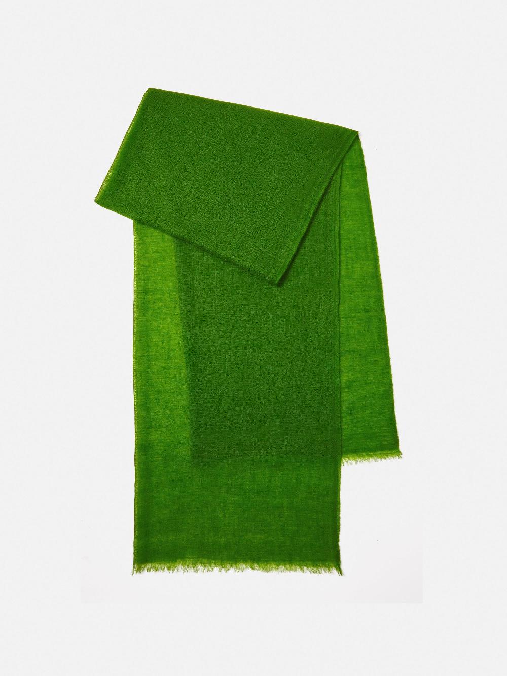 Jigsaw Pure Cashmere Gauze Scarf Green