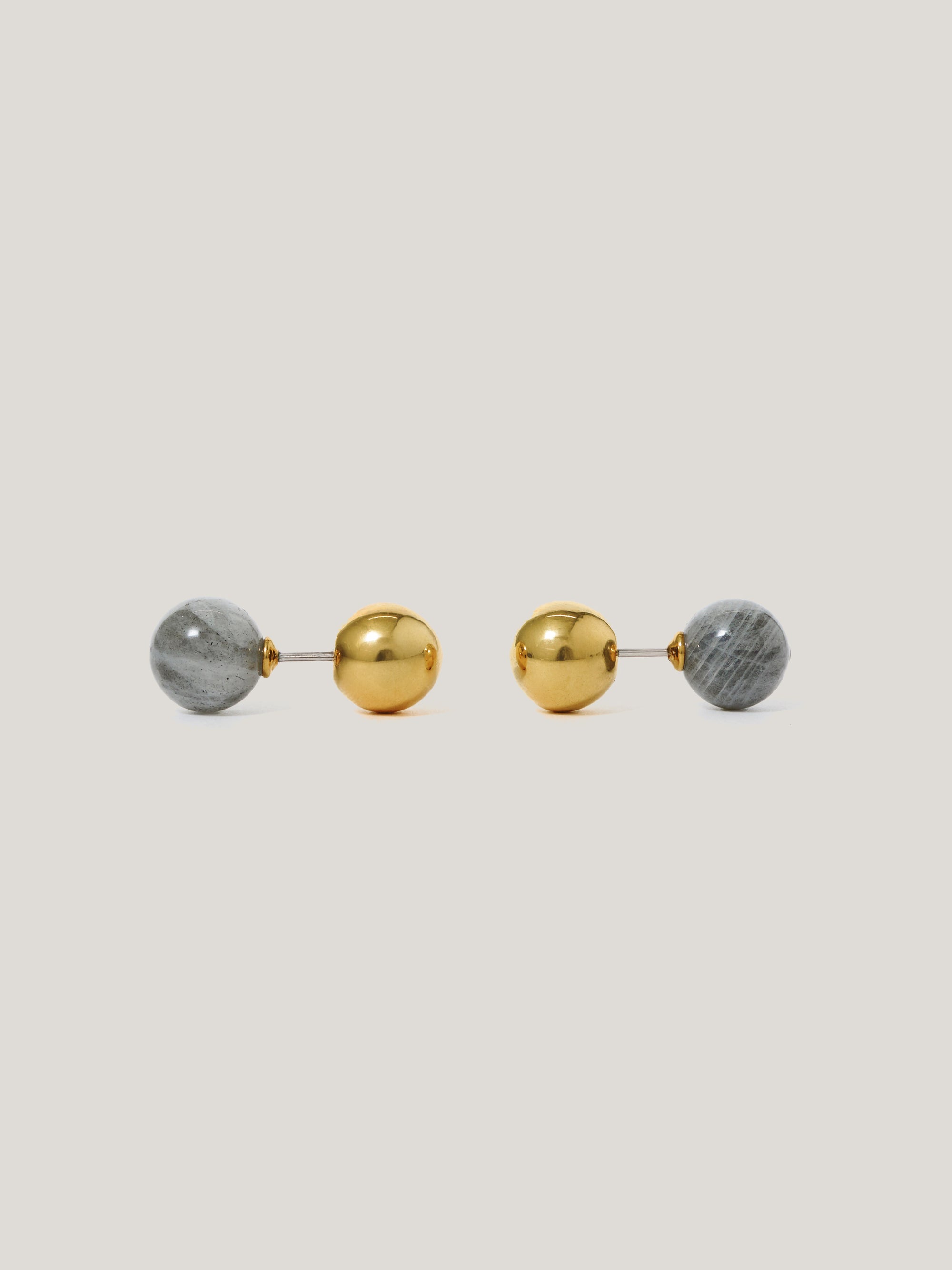 Jigsaw Reversible Stud Earring Gold