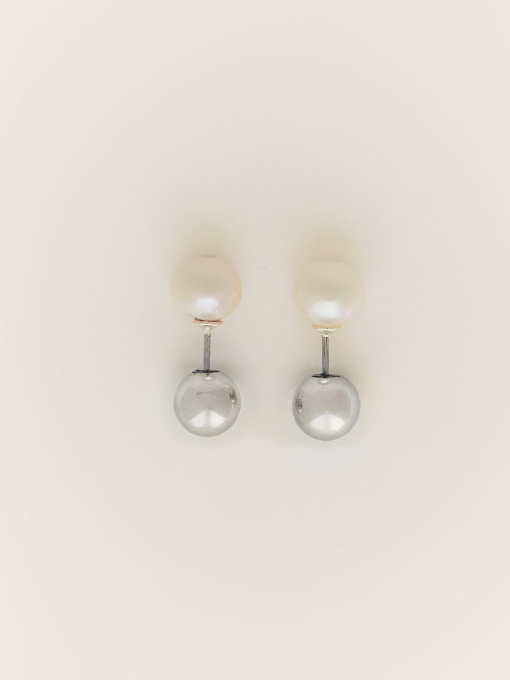 jigsaw Reversible Stud Earring SILVER