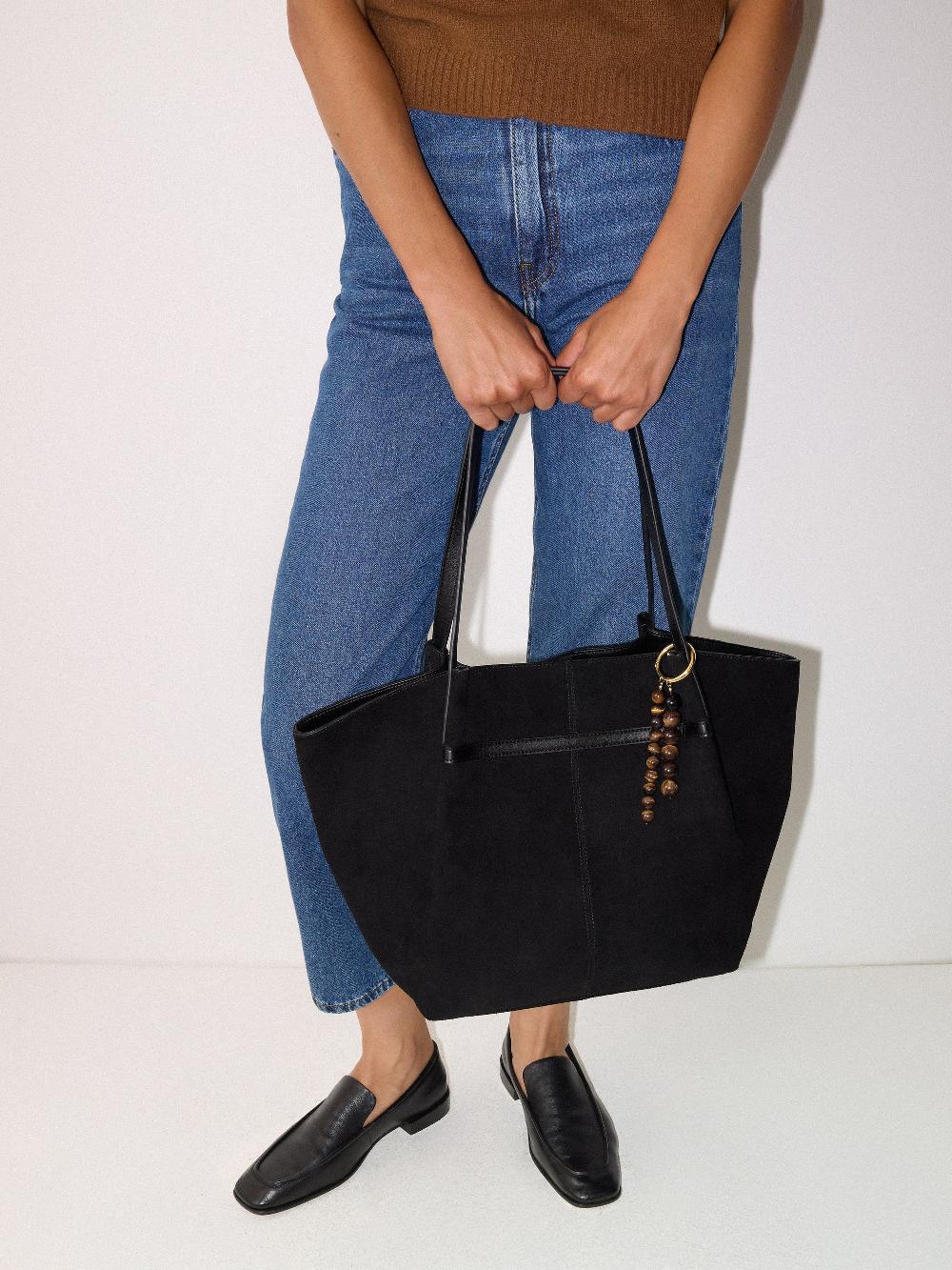 jigsaw Semi Precious Bead Bag Charm BROWN