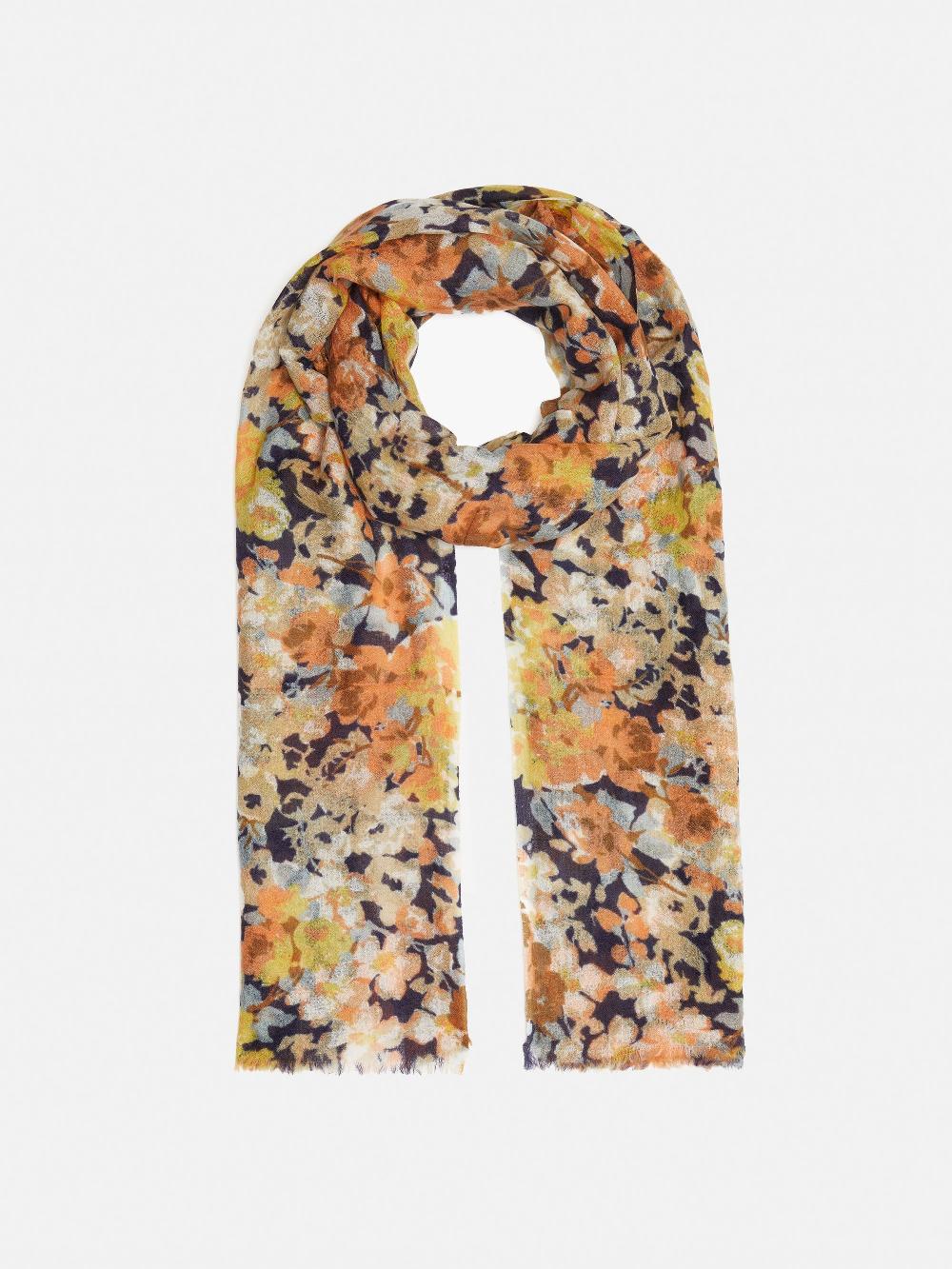 Jigsaw Sheer Petal Gauze Scarf Multi