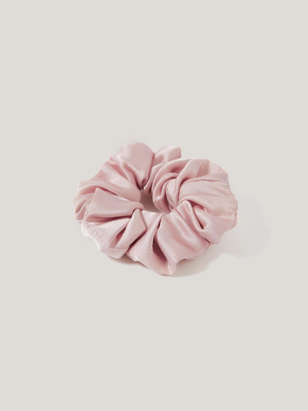 Jigsaw Silk Scrunchie Dusty Pink
