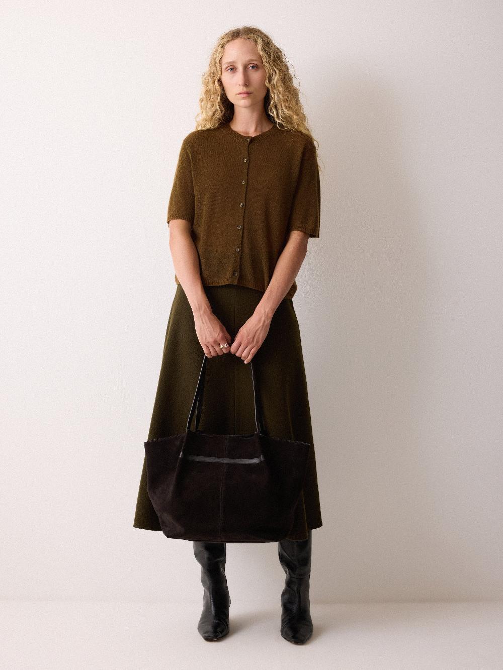 jigsaw Soft Gauzy Button T-shirt Brown
