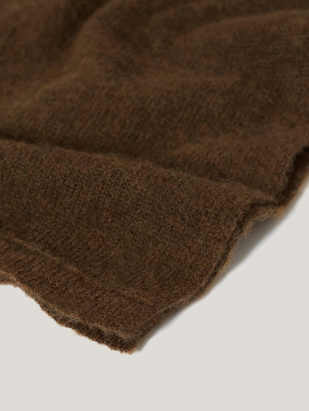 Jigsaw Soft Gauzy Knit Scarf Brown