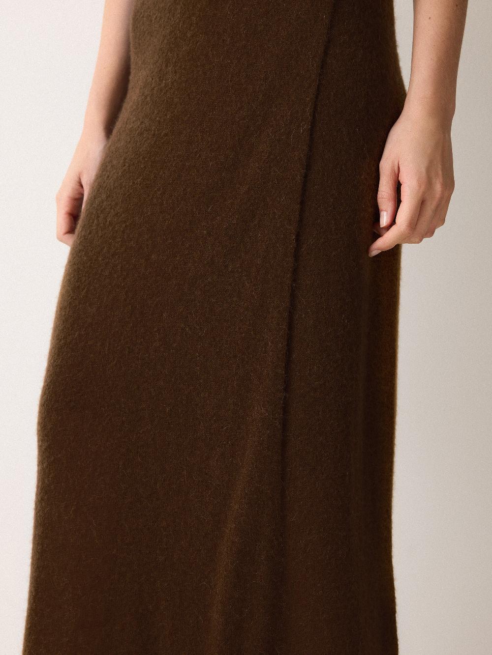 Jigsaw Soft Gauzy Knit Skirt Brown