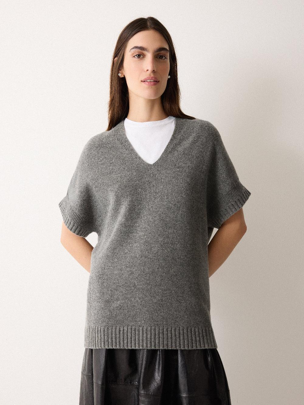 Jigsaw Soft Merino Longline Tank Grey