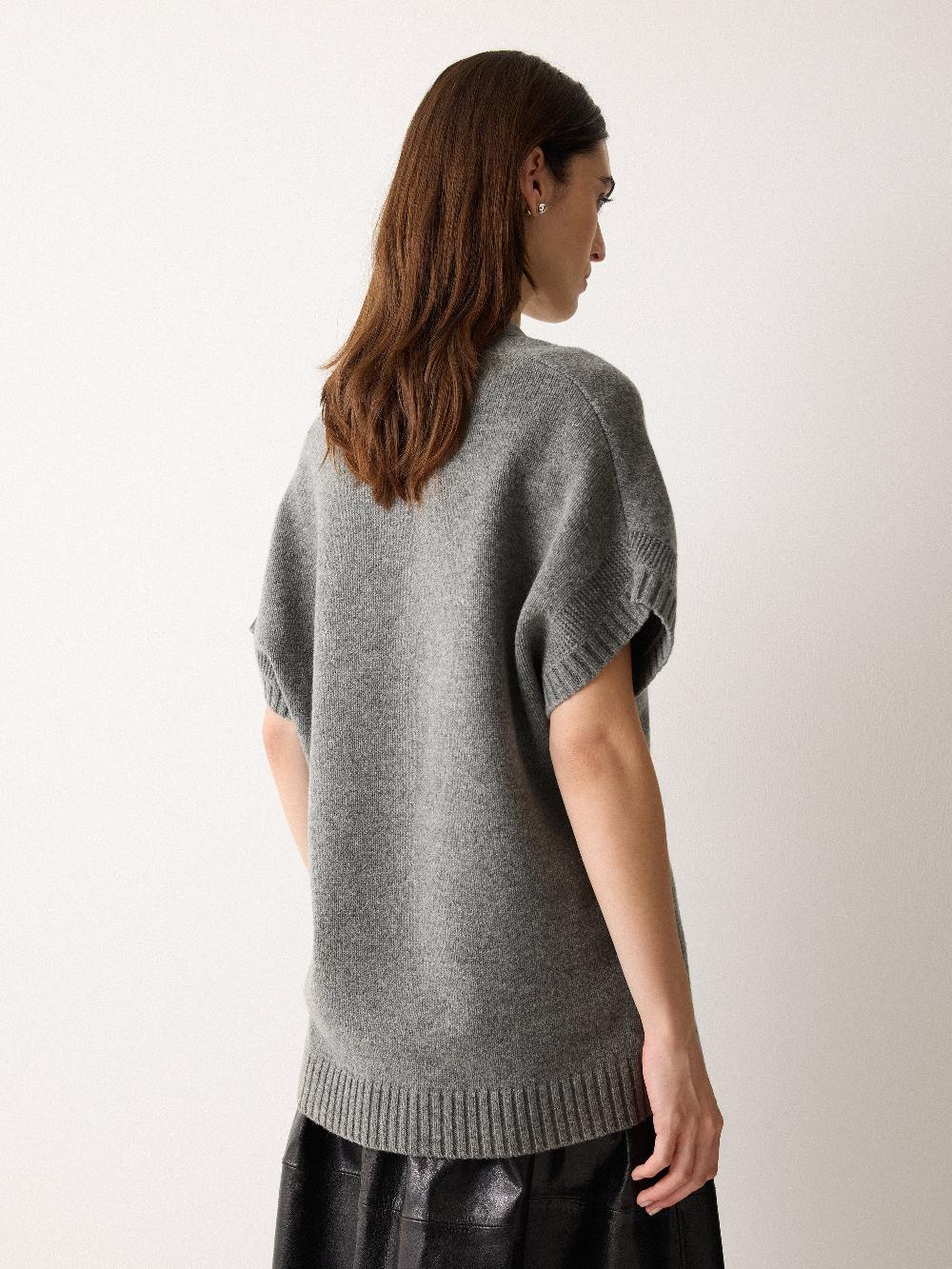 Jigsaw Soft Merino Longline Tank Grey