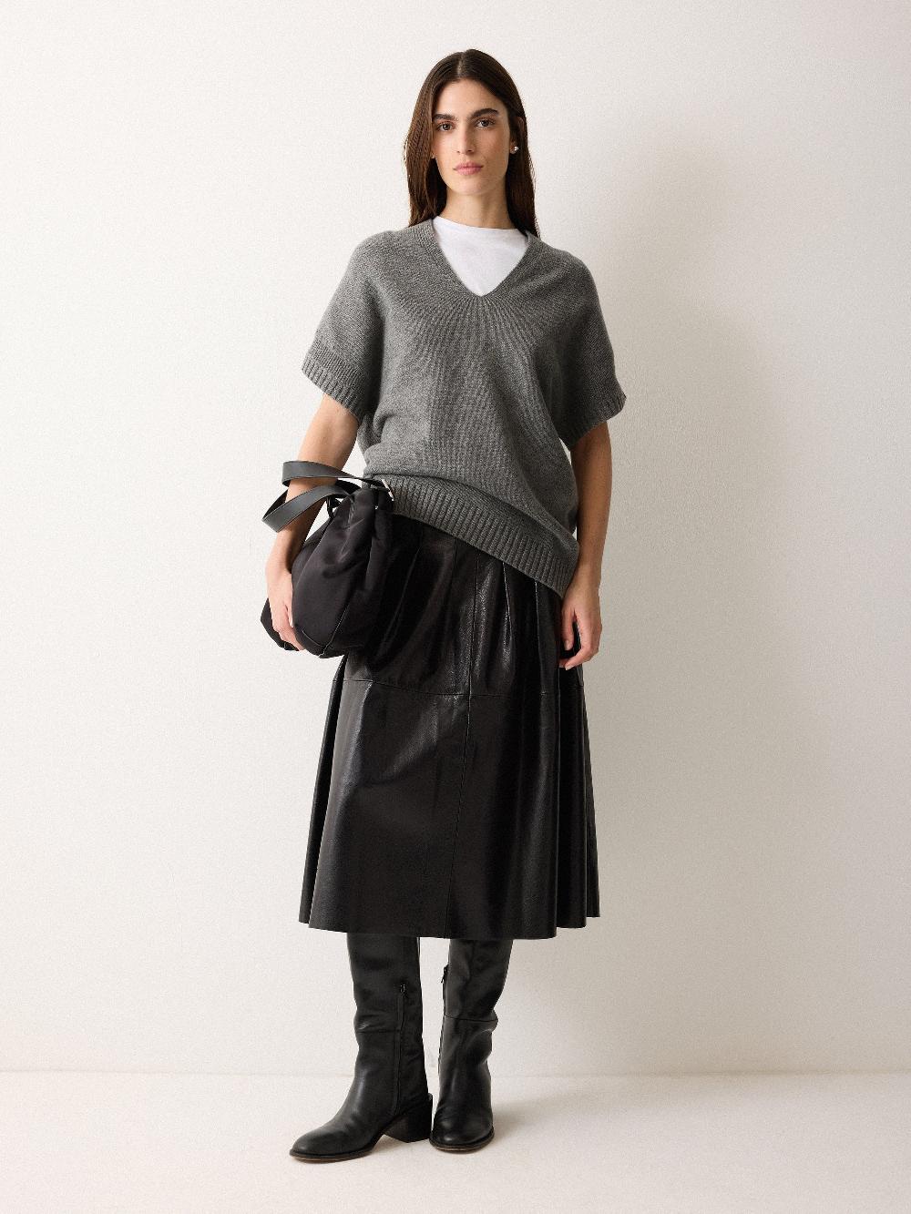 jigsaw Soft Merino Longline Tank Grey