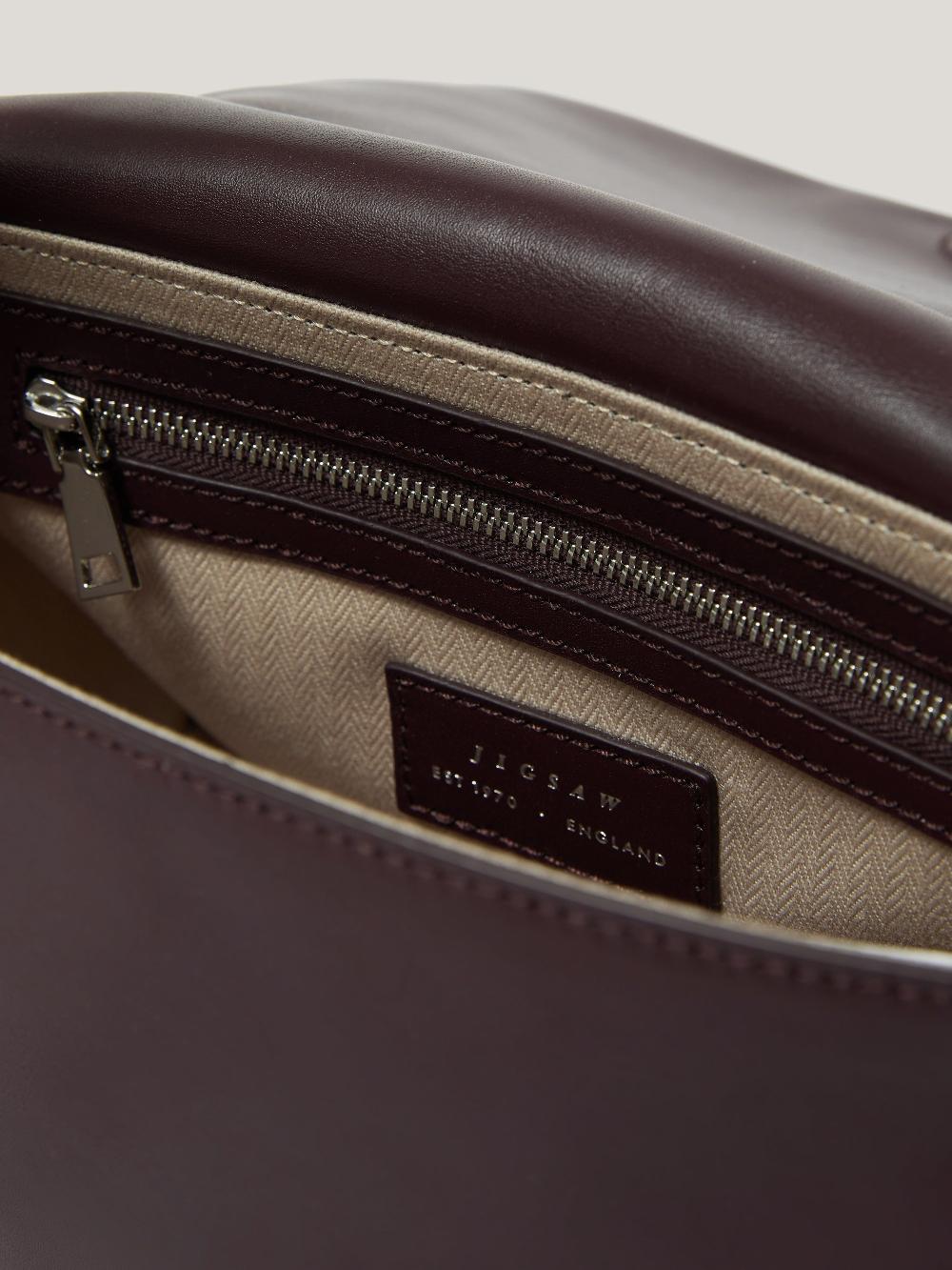 Jigsaw Soft Padded Crossbody Oxblood