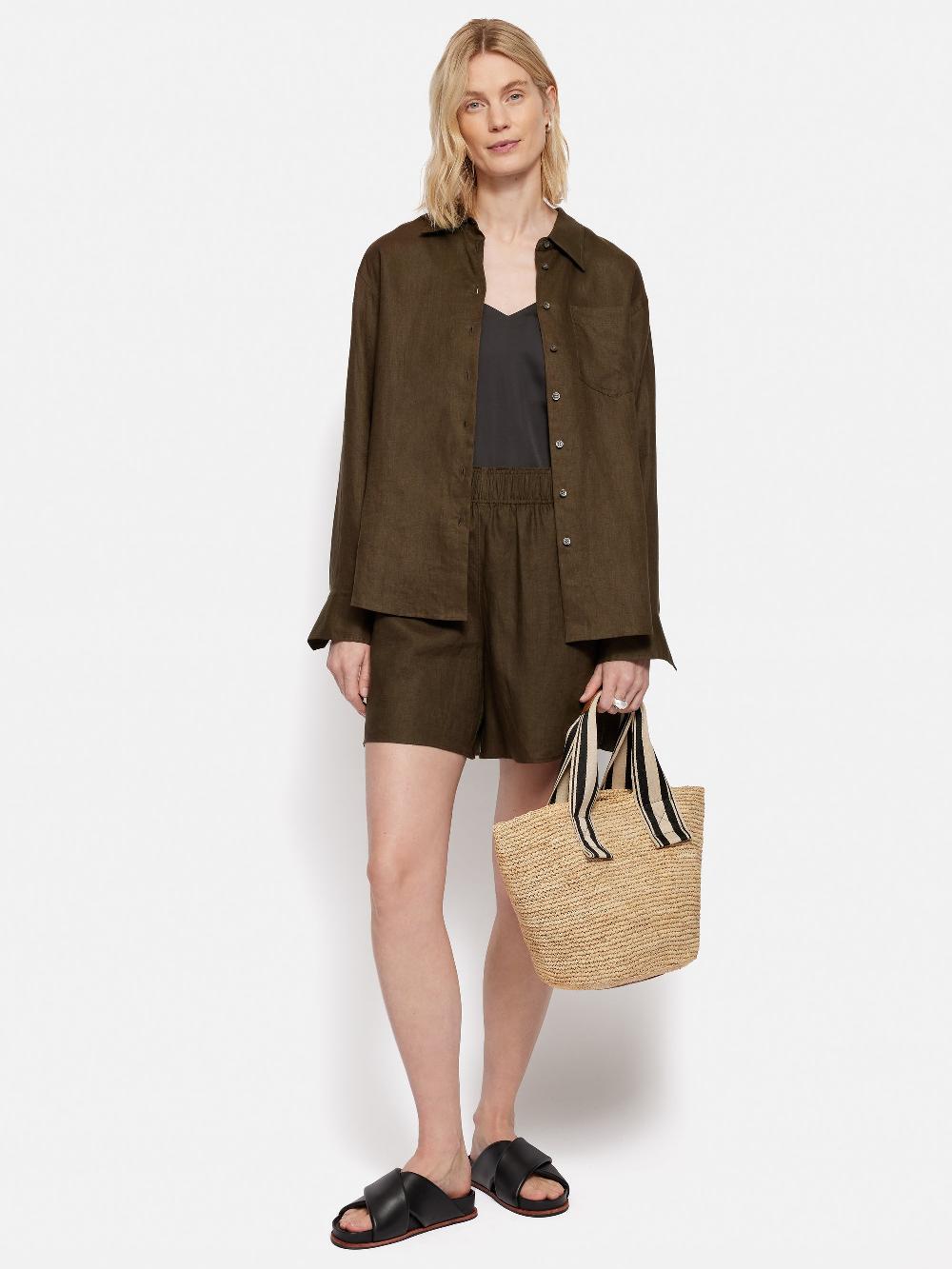 Jigsaw Soft Raffia Tote Natural