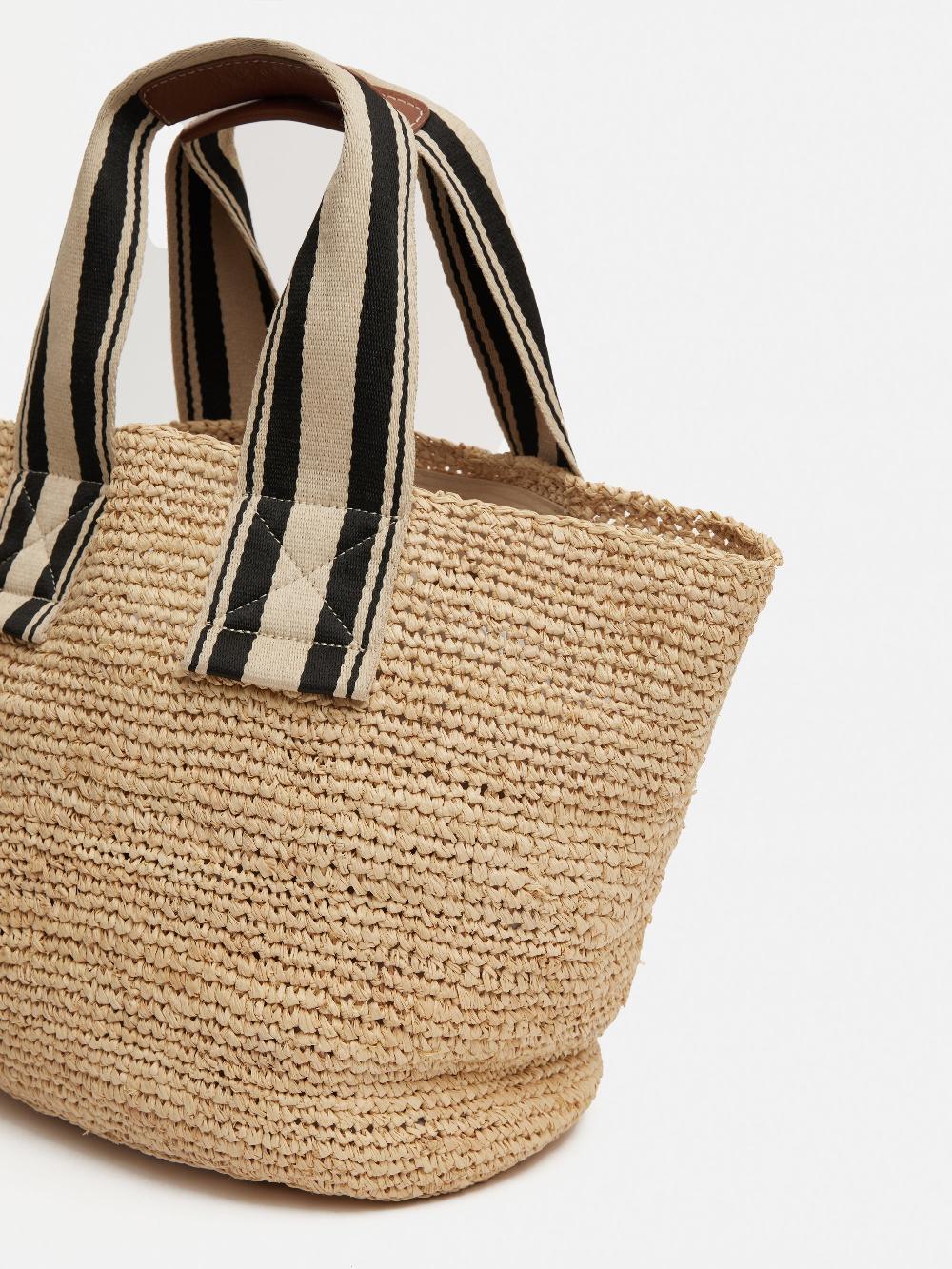 Jigsaw Soft Raffia Tote Natural