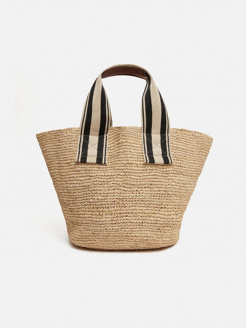 jigsaw Soft Raffia Tote Natural